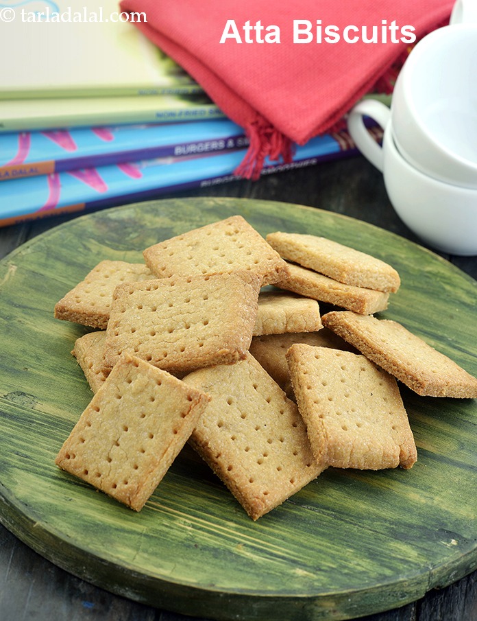 atta biscuits recipe | eggless atta biscuits | Indian style whole wheat biscuits