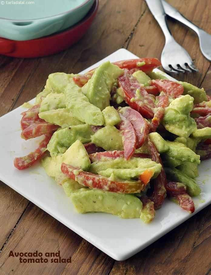Avocado and Tomato Salad, Healthy and Quick Salad recipe