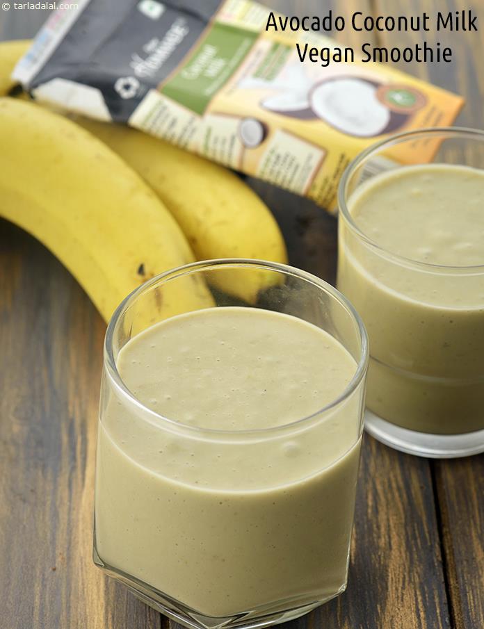 Avocado Coconut Milk Vegan Smoothie