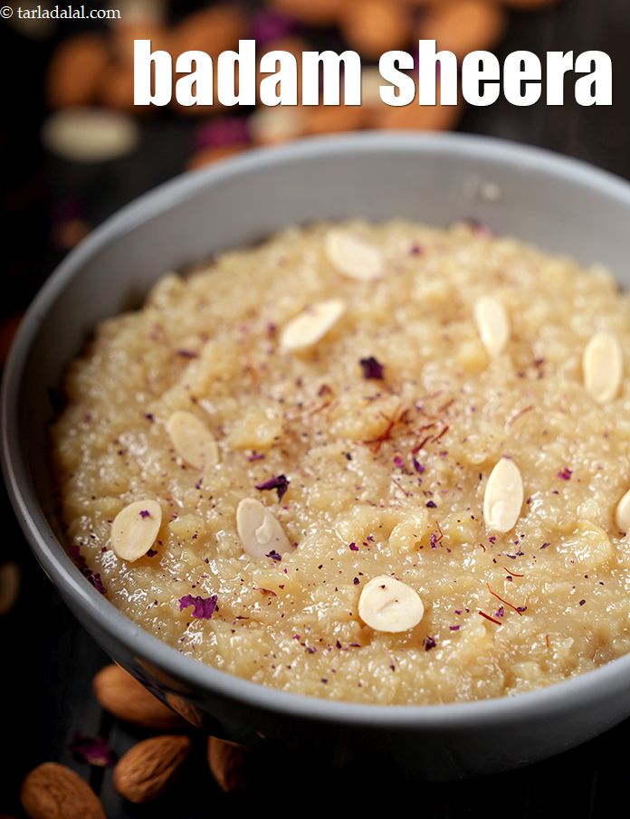 badam sheera recipe | badam ka halwa | authentic almond sheera | pregnancy almond halwa |
