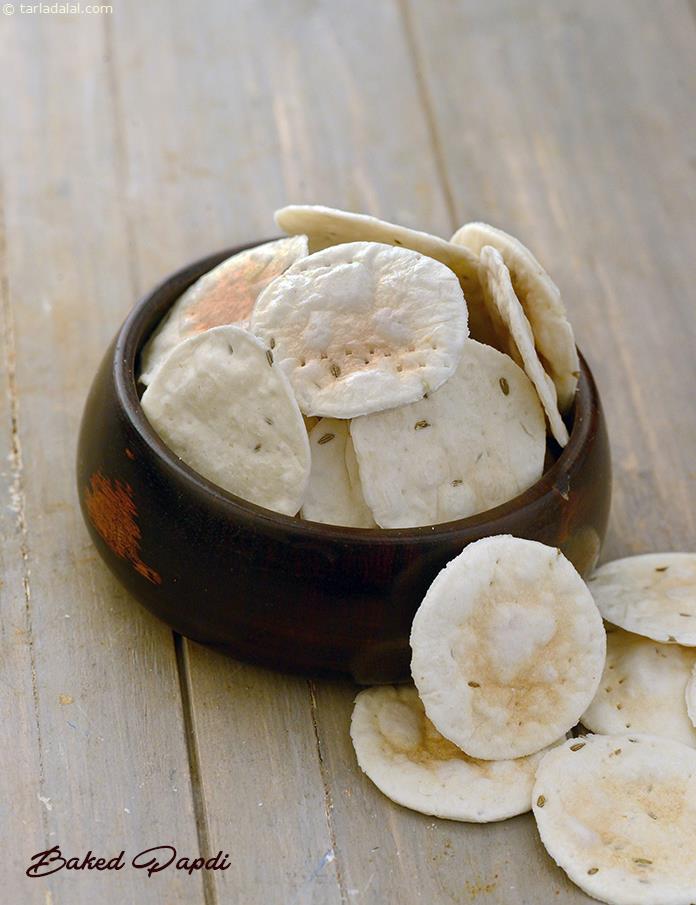 Baked Papdi ( Microwave Recipe)
