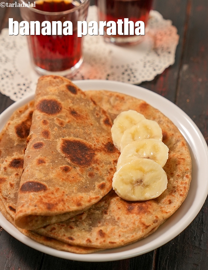 banana paratha recipe | Delhi banana paratha street food | kela roti with jaggery |