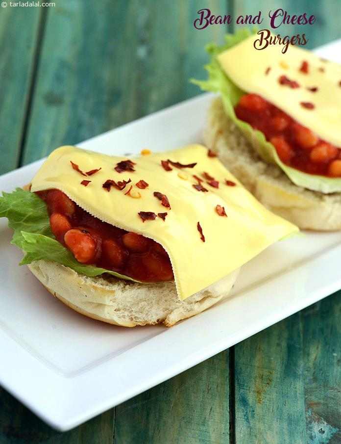 Bean and Cheese Burgers recipe, Step by Step recipes for Kids