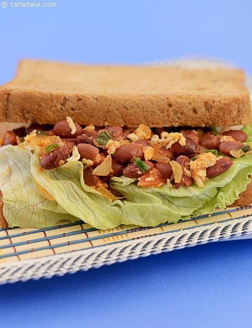 Rajma and Paneer Sandwich