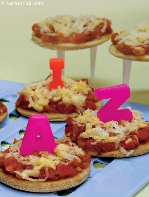 Bhakhri Pizza ( Finger Foods for Kids )