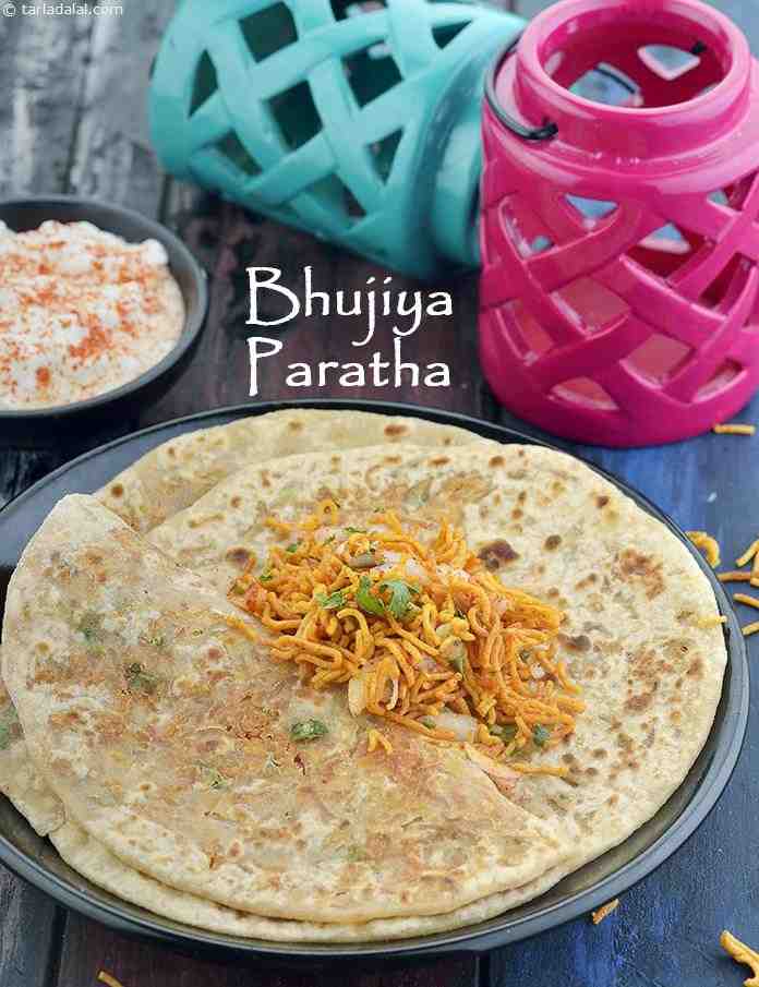 Bhujiya Paratha, Aloo Bhujia Paratha recipe