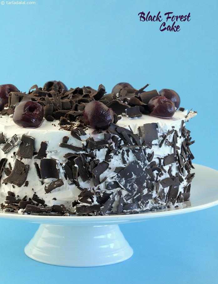 Eggless Black Forest Cake, Black Forest Cake Recipe