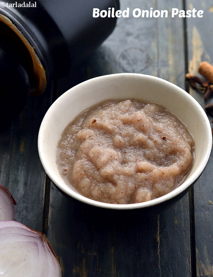 boiled onion paste recipe | Indian onion paste recipe | quick onion paste recipe |
