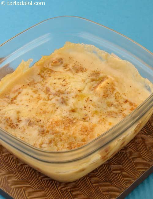 Bread and Butter Pudding recipe, Indian Microwave Snack Recipes