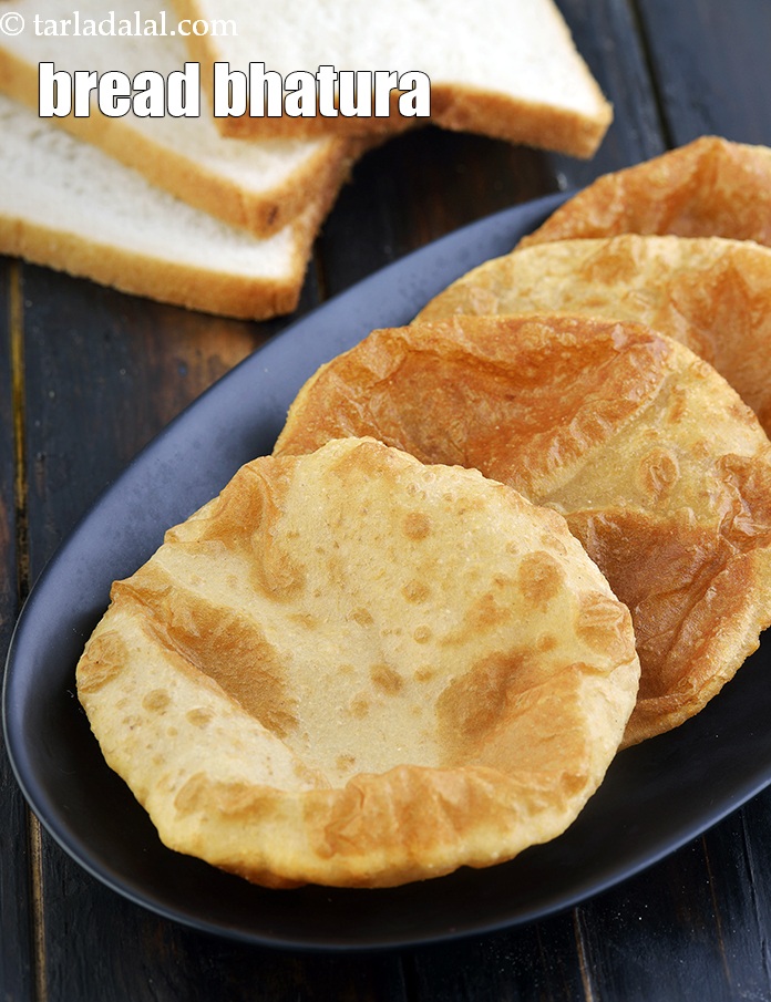 bread bhatura recipe | no yeast bhatura | instant bhatura with bread |
