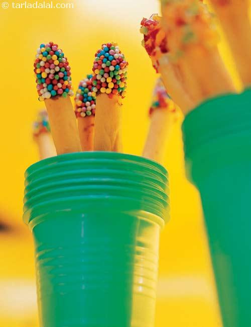 Bread Sticks with Cheese and Sweet Topping recipe