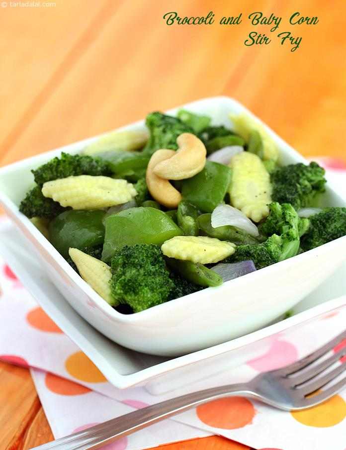 Broccoli and Baby Corn Stir Fry