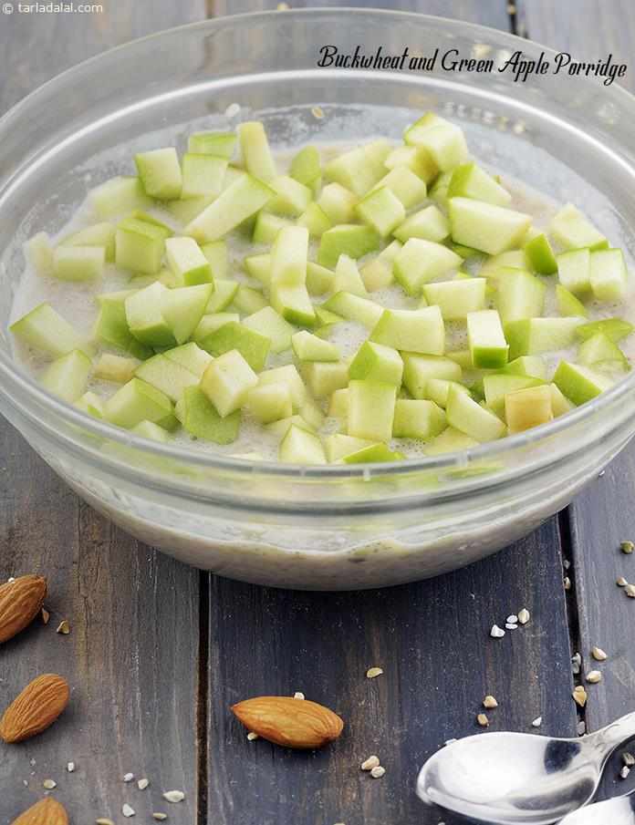 Indian Buckwheat and Apple Porridge recipe |Â gluten free Kutto apple Porridge | Healthy Buckwheat Porridge with Apple |