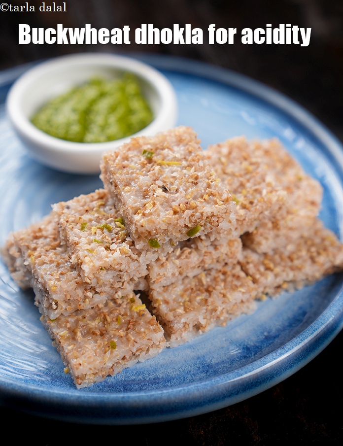 buckwheat dhokla for acidity recipe | no fermentation dhokla |