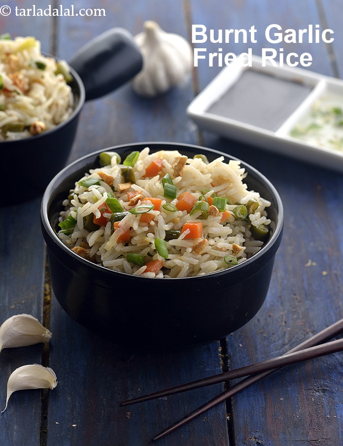 बर्न्ट गार्लिक फ्राईड राईस रेसिपी, Burnt Garlic Fried Rice Recipe In Hindi