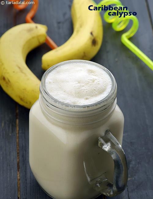 Caribbean Calypso, Creamy Pineapple and Banana Drink recipe, Party Recipes, Entertaining Recipes