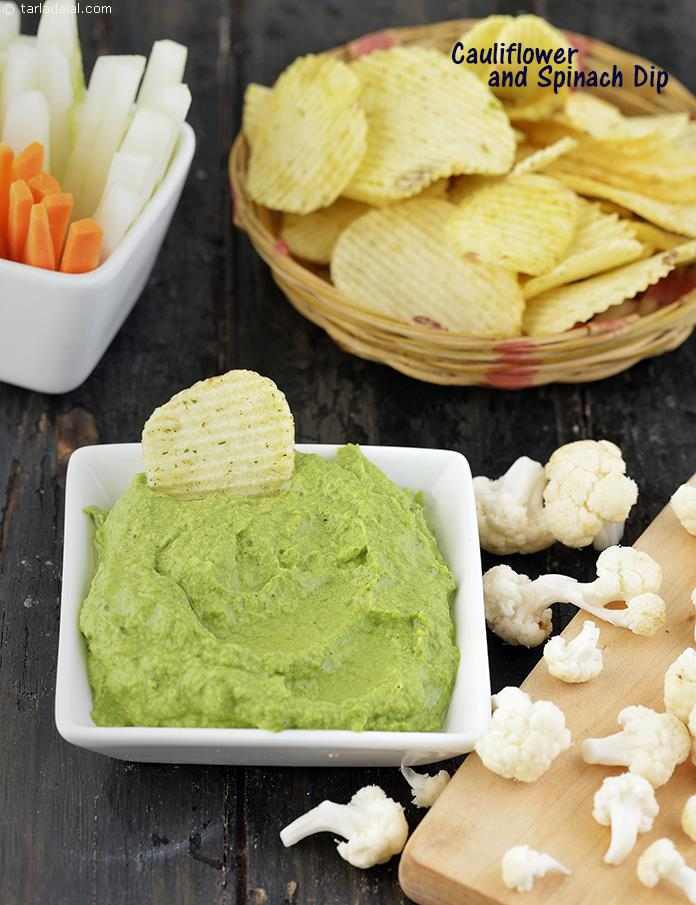 Cauliflower and Spinach Dip recipe