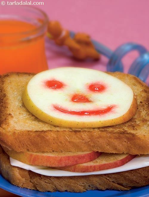 Cheese and Apple Sandwich ( Finger Foods for Kids ) recipe