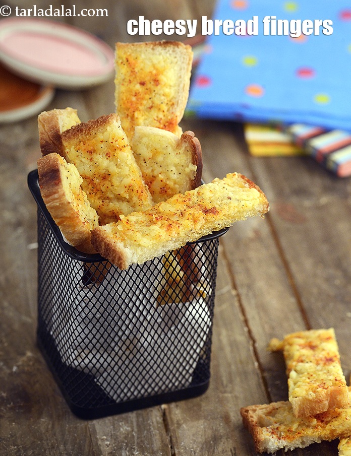 cheesy bread fingers recipe | Indian style cheese fingers | no knead cheese bread fingers | quick party starter |