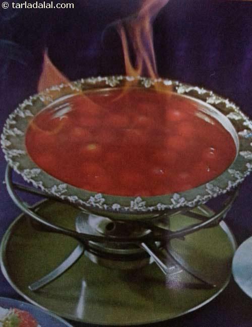 Cherry Jubilee ( Microwave Recipe), Indian Microwave Recipes