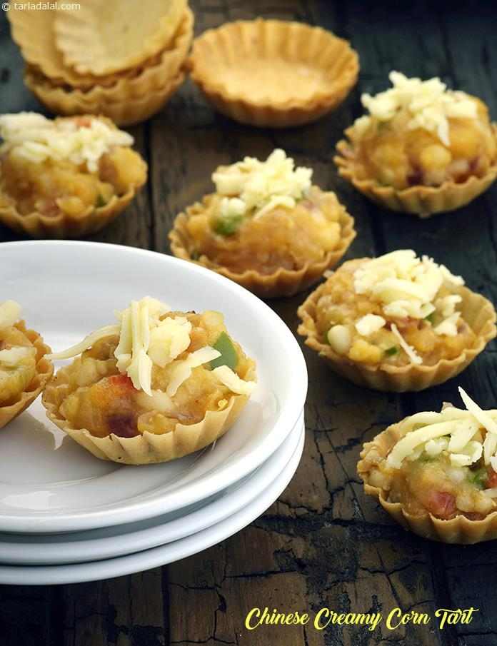 Chinese Creamy Corn Tart recipe, Party Recipes, Entertaining Recipes