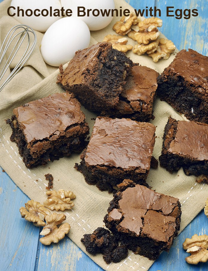 chocolate brownie with eggs recipe | chocolate Easter fudge brownies | Indian style best chocolate brownies |