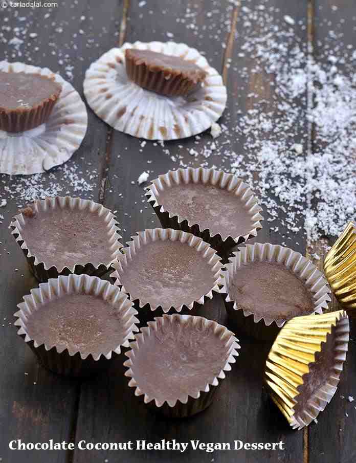 Chocolate Coconut Healthy Vegan Dessert