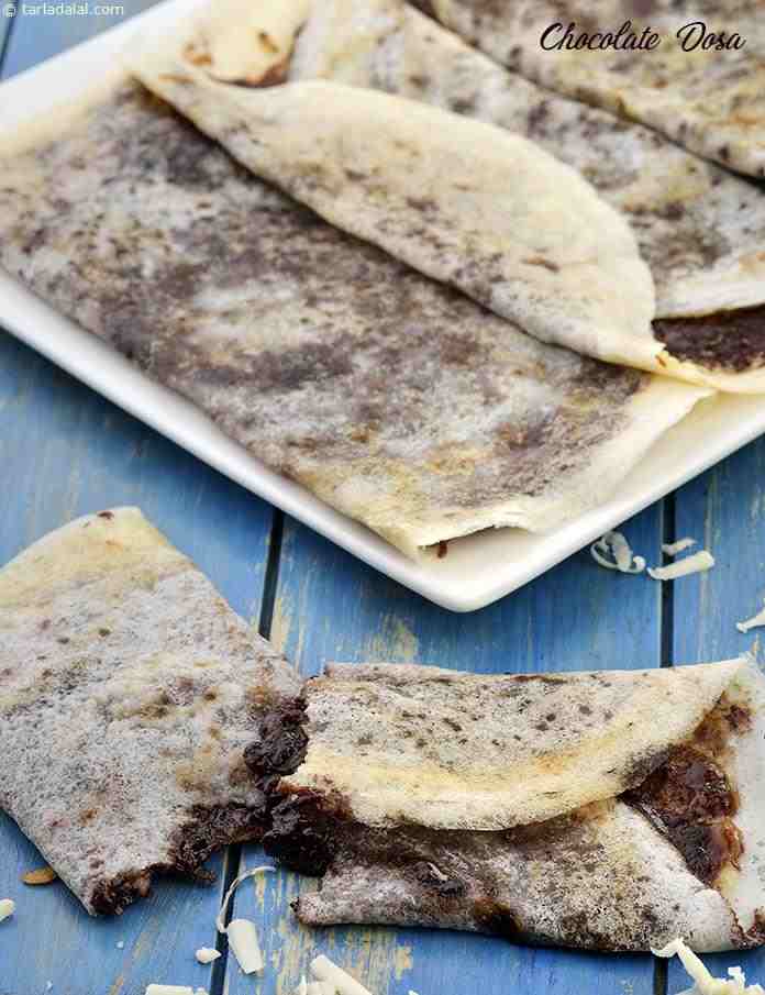 Chocolate Dosa, Chocolate Cheese Dosa