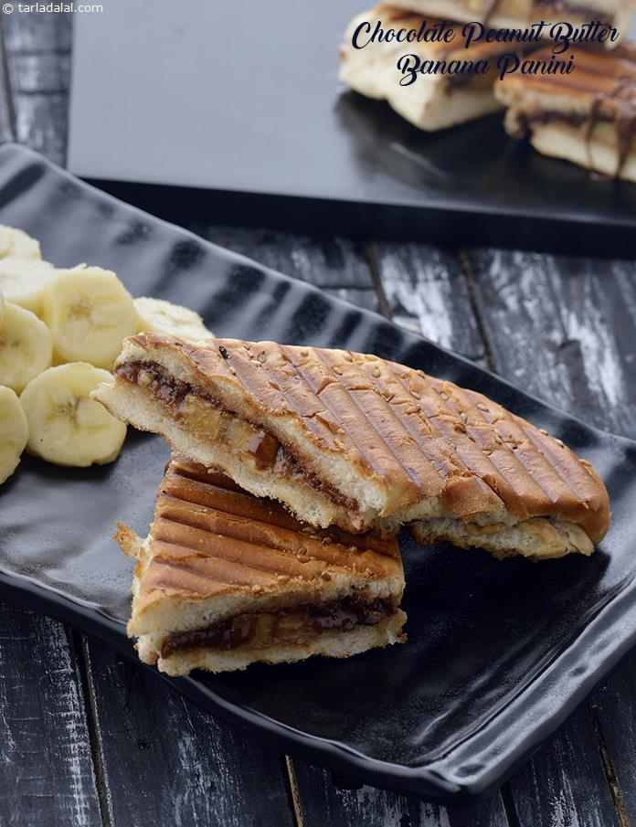 Chocolate Peanut Butter Banana Panini recipe