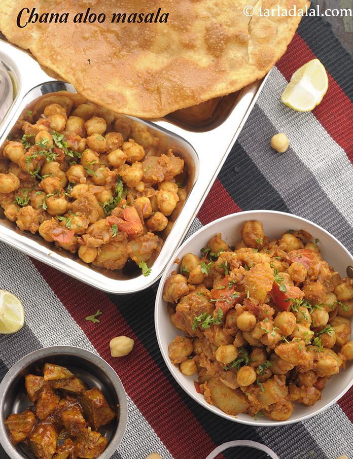 chana aloo masala | Punjabi style chole aloo masala | dry chole masala |