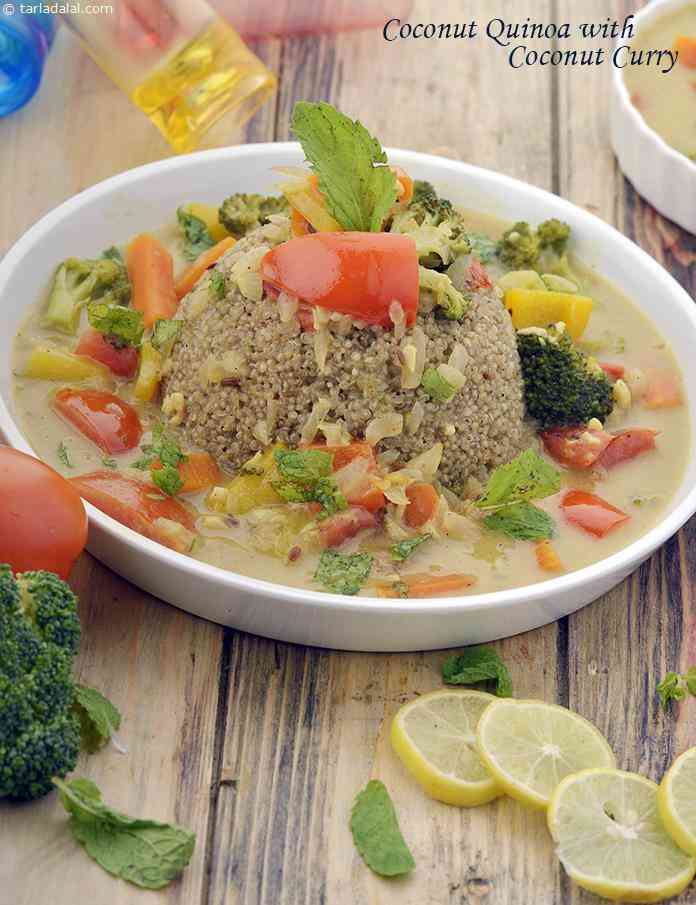 Coconut Quinoa with Coconut Curry recipe