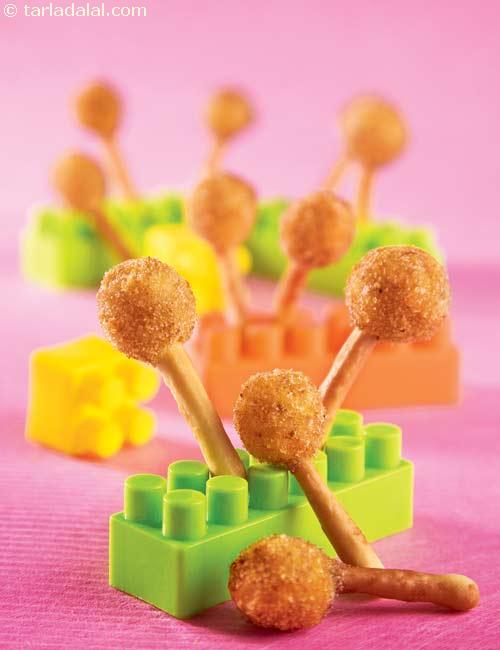 Corn, Spinach and Penne Lollipops ( Recipe for Toddlers)