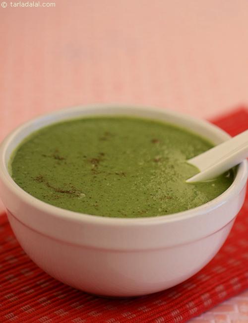 Cream Of Lettuce Soup,  Microwave Recipe, Indian Microwave Recipes