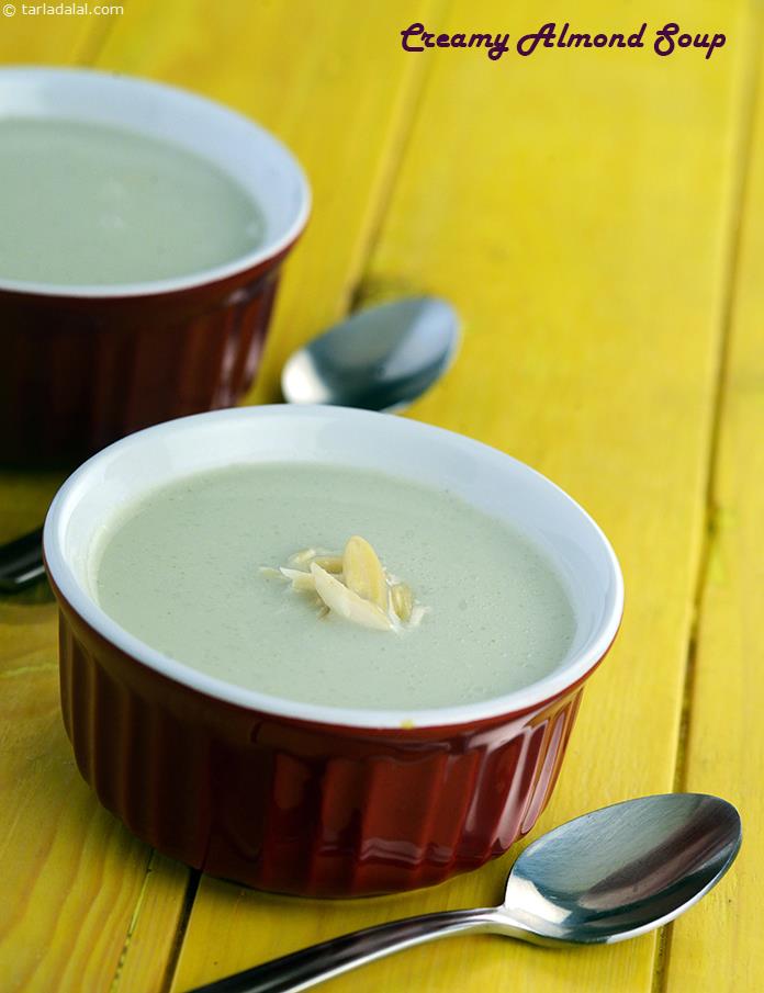 Creamy Almond Soup ( Jain International Recipe)