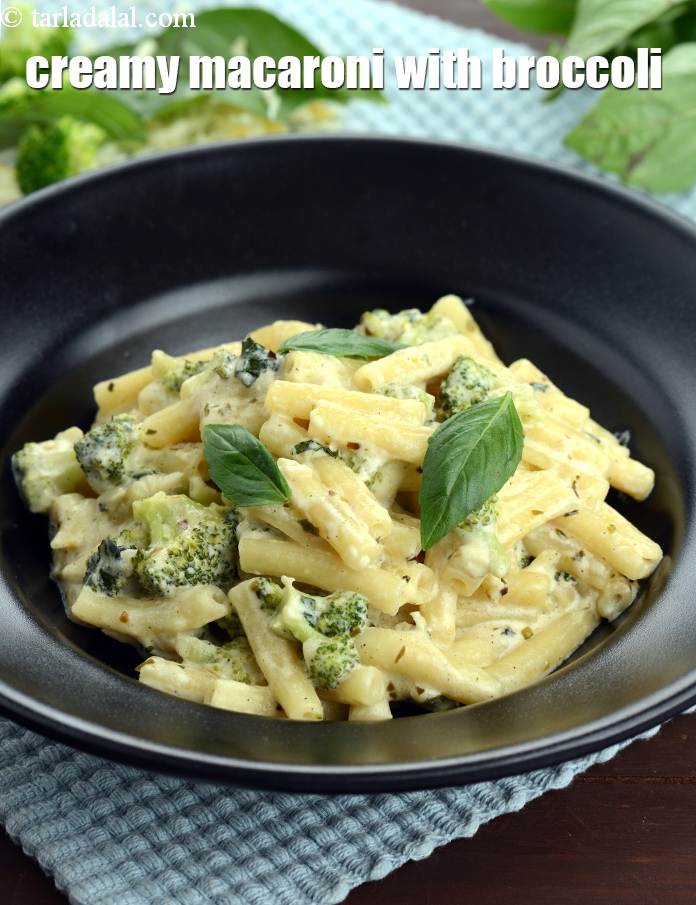 creamy broccoli pasta recipe | Indian creamy macaroni with broccoli | easy cheesy broccoli pasta