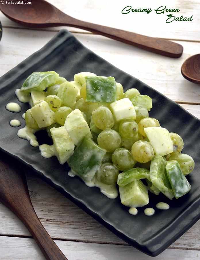 Creamy Green Salad recipe, High Blood Pressure Recipes/ Low Sodium Recipes