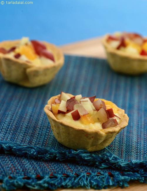 Custard Fruit Tarts recipe, Low Cholesterol Foods