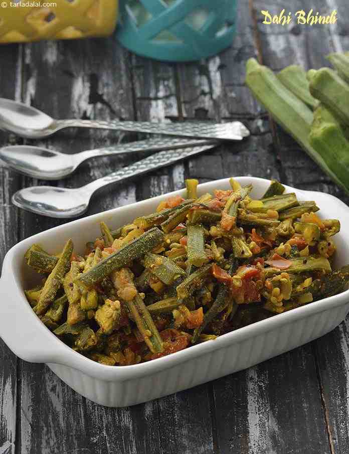 Dahi Bhindi, Low Salt Recipe, High Blood Pressure Recipes/ Low Sodium Recipes