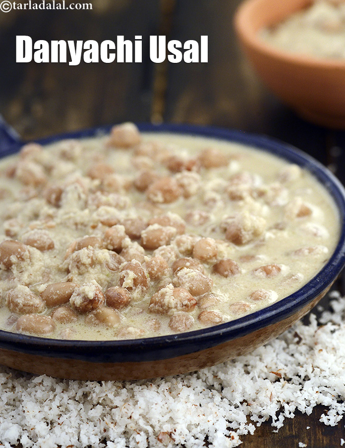 Danyachi Usal, Maharashtrian Peanut Curry recipe, Indian Quick Recipes