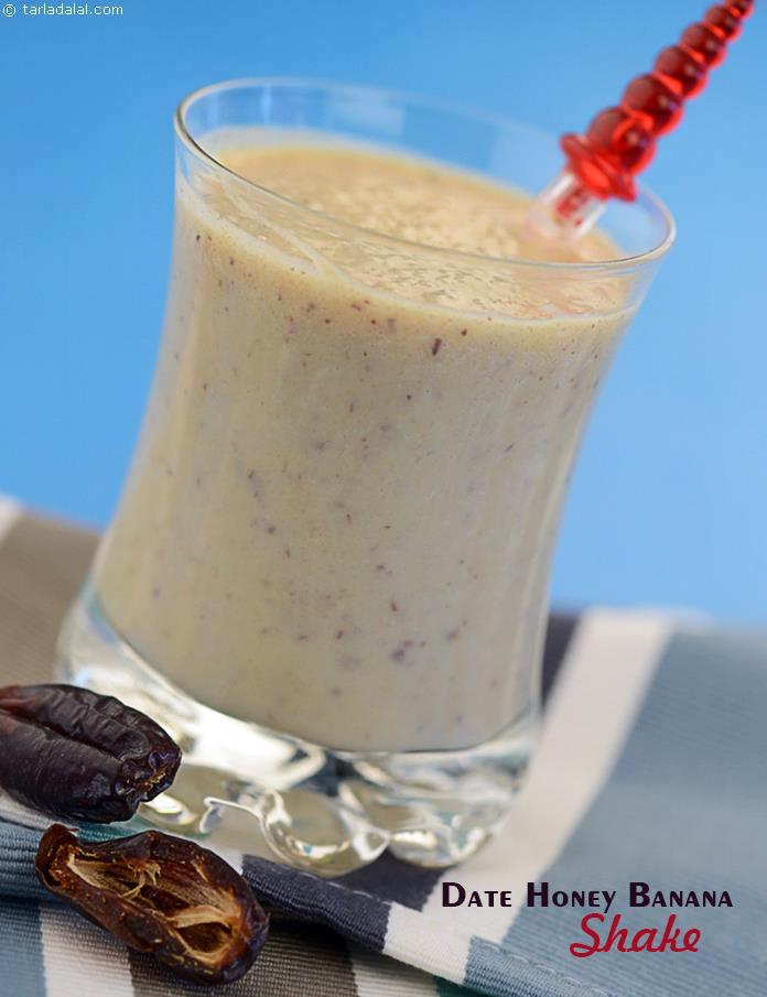Date Honey Banana Shake recipe, Indian Home Remedies Recipes