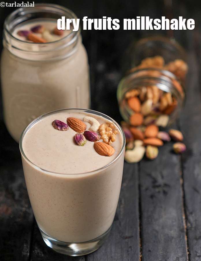 dry fruits milkshake recipe | Indian dry fruit milkshake | healthy dry fruits nuts milkshake |