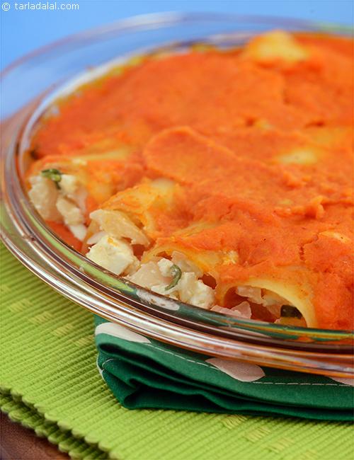 Baked Beans Veg Cannelloni recipe