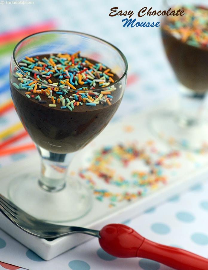 ईसी चॉकलेट मूस रेसिपी, Easy Chocolate Mousse Recipe In Hindi