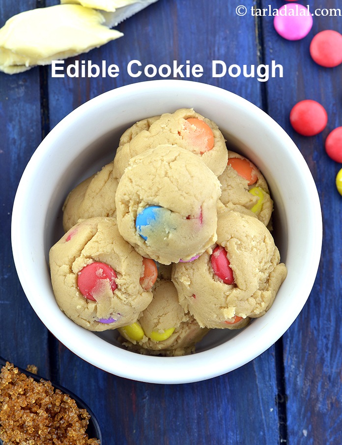 कुकी डो रेसिपी | ऐडीबल कुकी डो | जेम्स कुकी डो | edible cookie dough in hindi | 