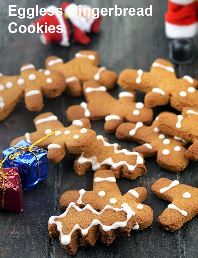 eggless  gingerbread cookies recipe | gingerbread man | classic tasty gingerbread cookies | eggless |