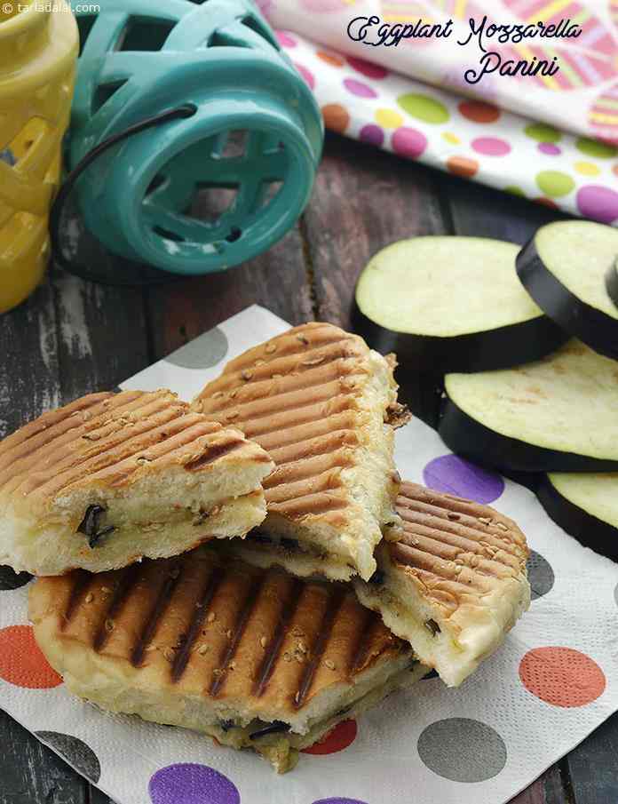 Eggplant and Mozzarella Panini recipe