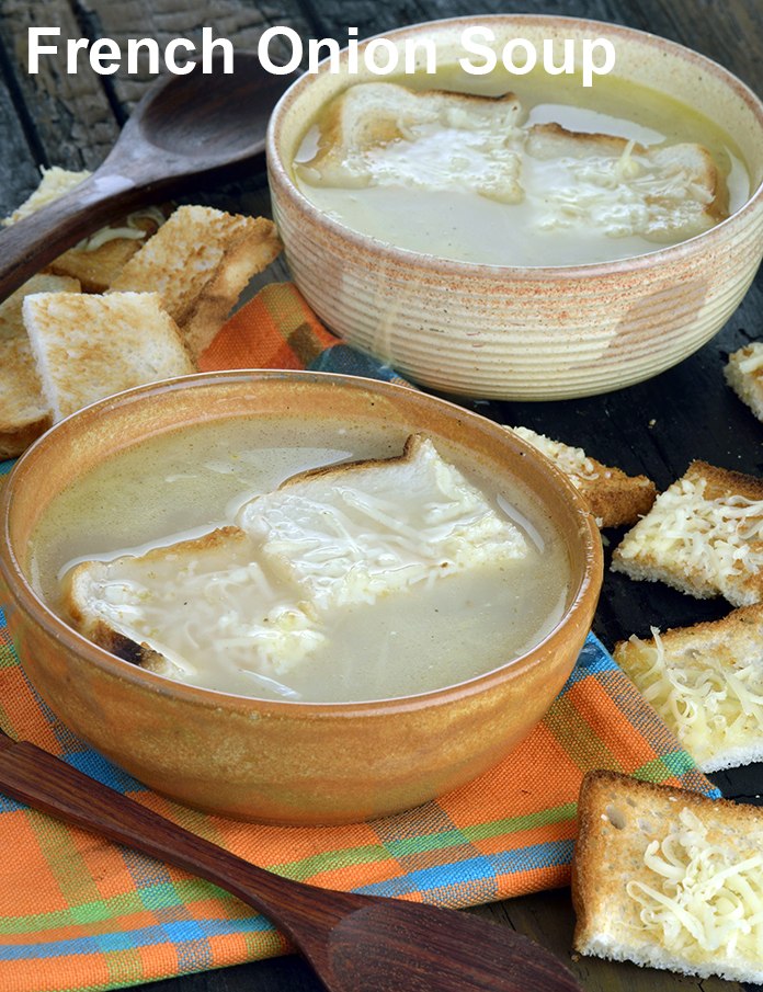 French onion soup recipe | vegetarian French onion soup | Indian style French onion soup |