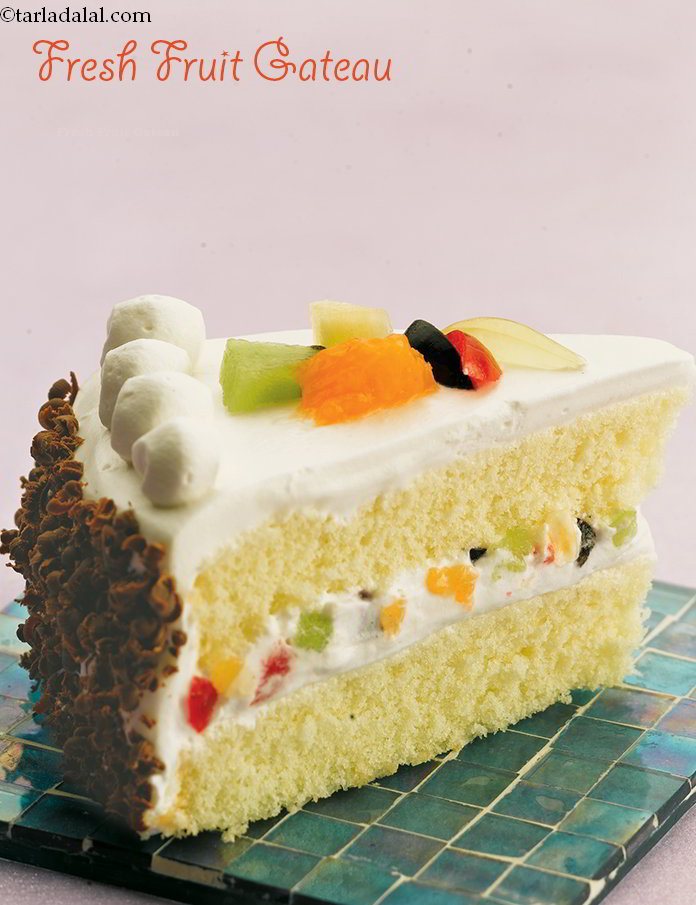 Fresh Fruit Gateau recipe, Quick Recipes