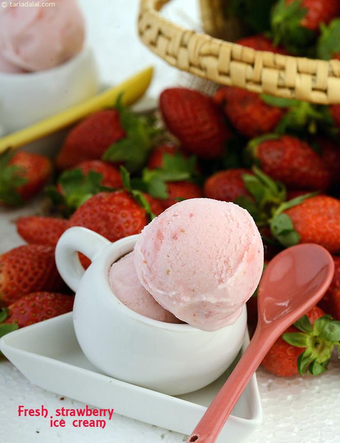 Fresh Strawberry Ice Cream recipe, Perfect Strawberry Ice Cream Recipe