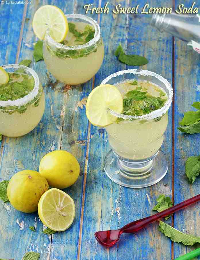 lemon soda recipe  | sweet lime soda recipe | sweet lemon soda | Indian style lime soda |